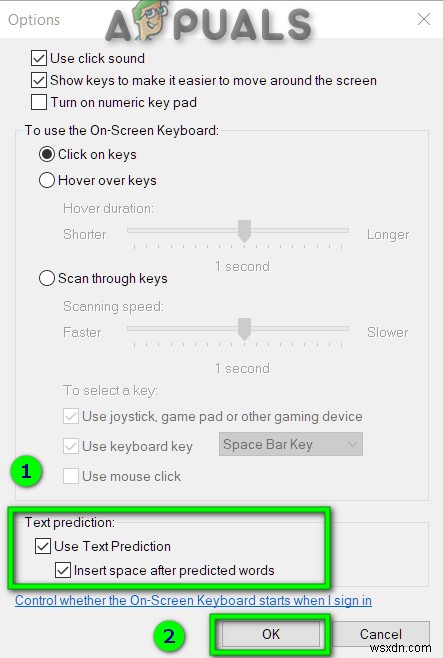 Windows 10에서 키보드 텍스트 예측 기능 켜고 끄는 방법