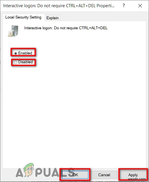 Windows 10 보안 로그인(Secure Sign-in) 활성화 및 비활성화 방법