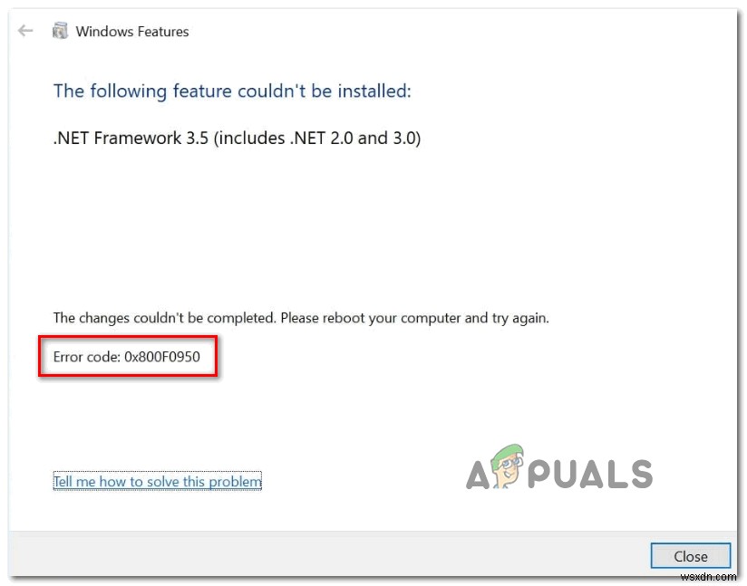 Windows 10/11 오류 코드 0x800F0950 해결 방법: .NET Framework 3.5 설치 오류 완벽 가이드