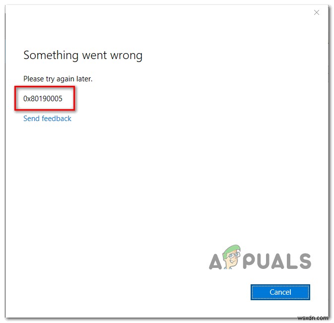 Xbox 앱 오류 코드 0x80190005 해결 방법 총정리