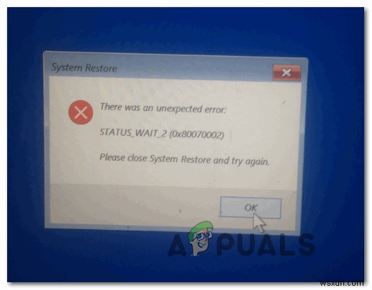 시스템 복원 STATUS_WAIT_2 오류 해결 방법 완벽 가이드
