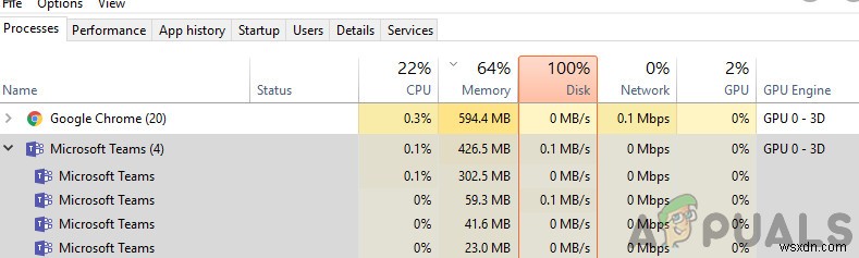 Microsoft Teams 높은 CPU 사용률 및 배터리 소모 문제 해결 방법