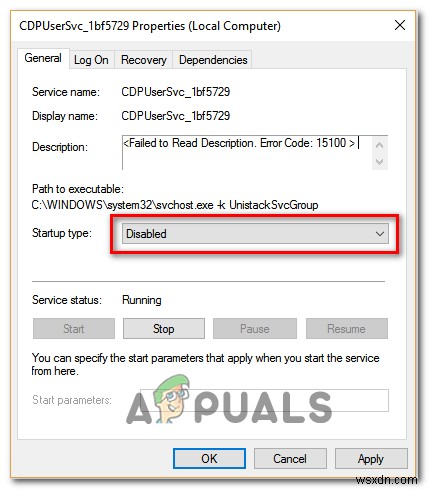 CDPUserSvc 설명을 읽지 못함 오류 코드 15100 완벽 해결 가이드
