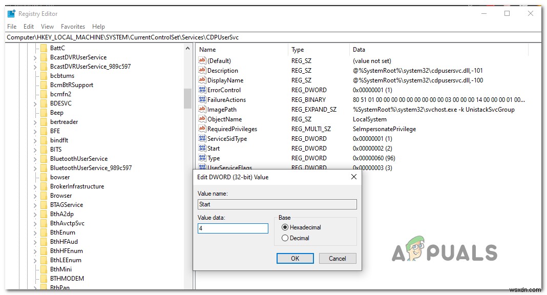 CDPUserSvc 설명을 읽지 못함 오류 코드 15100 완벽 해결 가이드