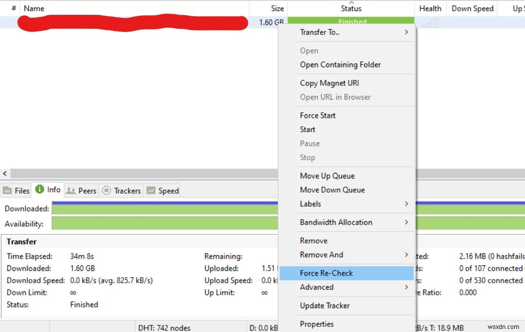 uTorrent 작업에서 파일 누락 오류 해결 방법 총정리