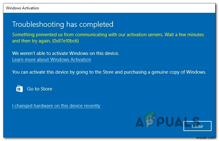 Windows 10 오류 코드 0x87e10bc6 해결 방법 총정리