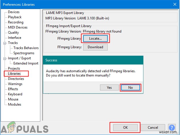 Audacity에 FFmpeg 라이브러리 설치하는 방법
