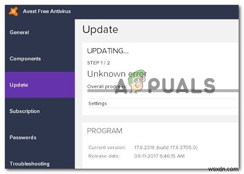 Avast 백신 바이러스 정의 업데이트 실패 오류 해결 방법 완벽 가이드
