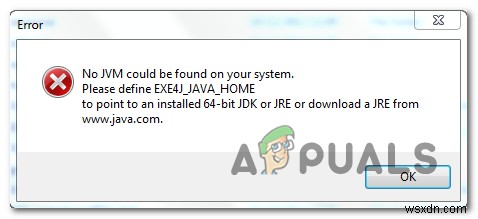 Windows 10에서 JVM을 찾을 수 없음(Exe4j_Java_Home) 오류 해결하는 방법