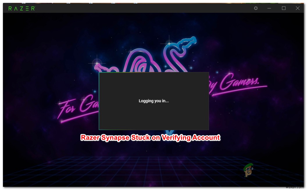 Razer Synapse  계정 확인 중  멈춤 현상 해결 방법 총정리