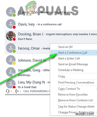 비즈니스용 Skype(Skype for Business) 화상 회의에서 발표자 지정하는 방법