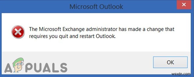 Outlook  Exchange 관리자가 변경을 수행하여 다시 시작해야 합니다  오류 완벽 해결 가이드