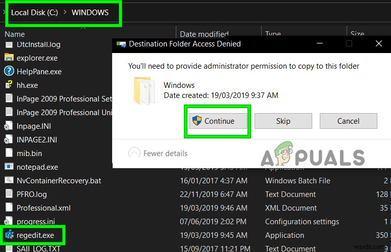 Windows에서 regedit.exe를 찾을 수 없음 오류 완벽 해결 가이드