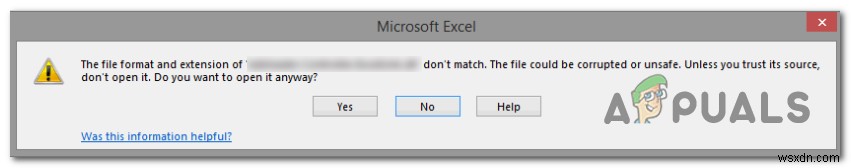 Excel  파일 형식과 확장자가 일치하지 않습니다  오류 해결 방법 총정리