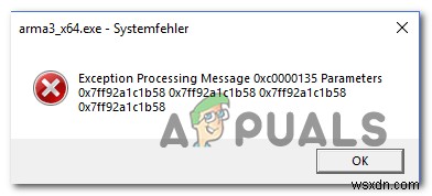 예외 처리 메시지 0xc0000135 오류 원인 및 해결 방법 총정리