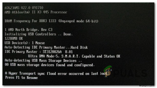 Hyper Transport Sync Flood 오류 원인과 해결 방법 총정리