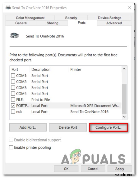 Windows 10 포트 구성 중 오류가 발생했습니다 문제 해결 방법