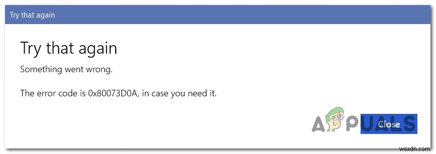 Windows 10 Microsoft Store 오류 0x80073d0a 해결 방법 총정리
