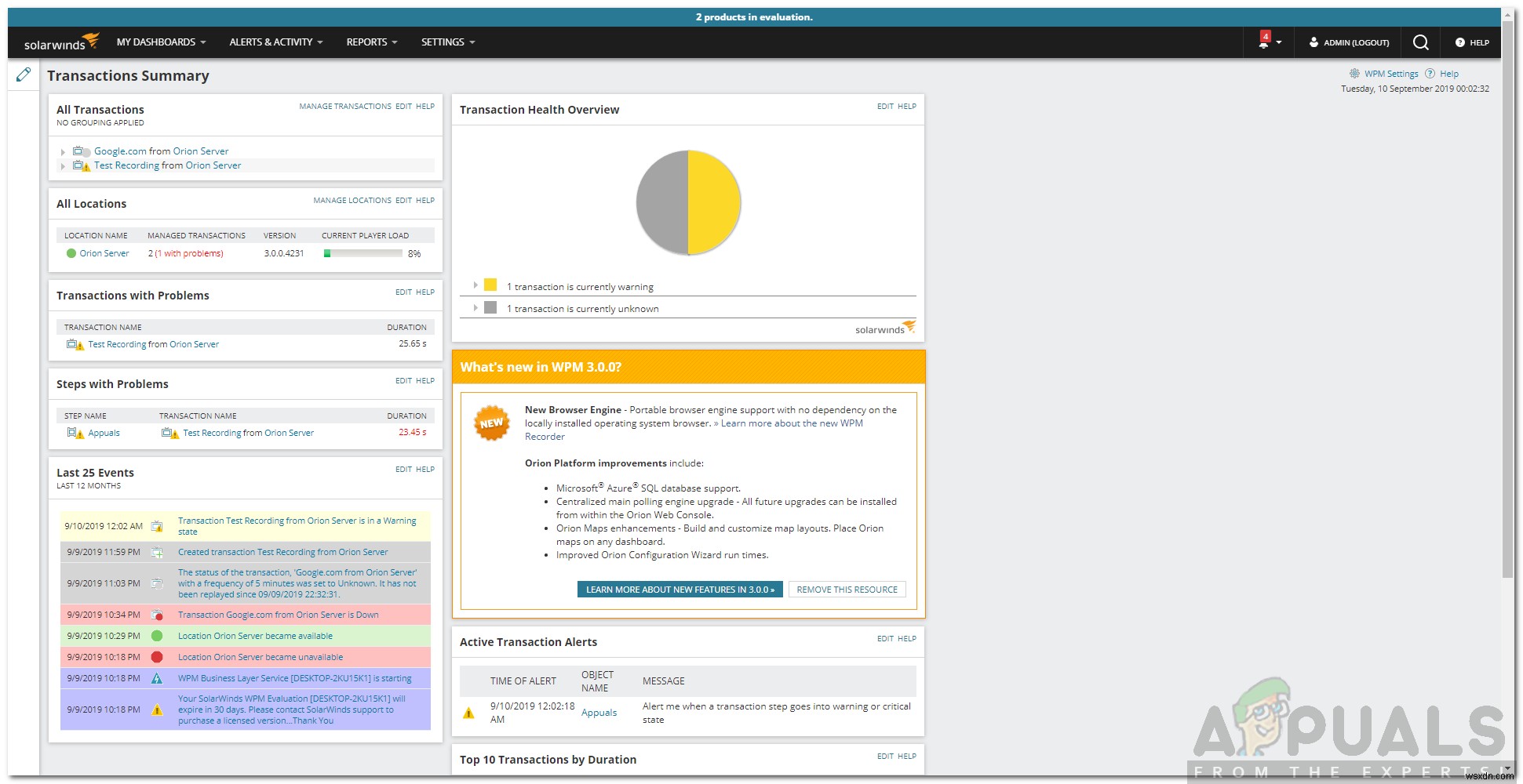 SolarWinds 웹사이트 성능 모니터(WPM) 활용 가이드: 웹사이트 상시 모니터링 방법