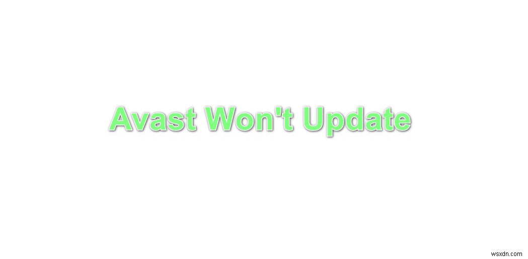 Avast 업데이트가 되지 않을 때? 원인과 완벽 해결 방법