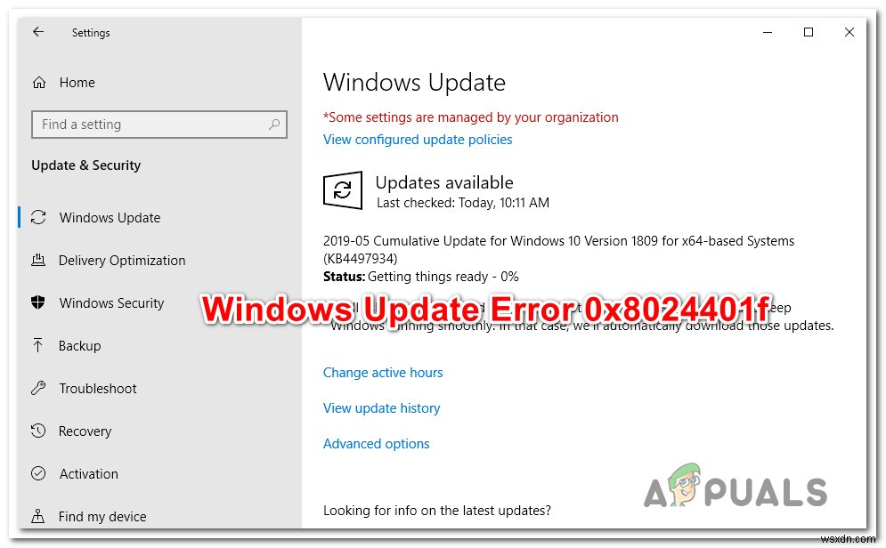 Windows 업데이트 오류 0x8024401f 해결 방법 총정리