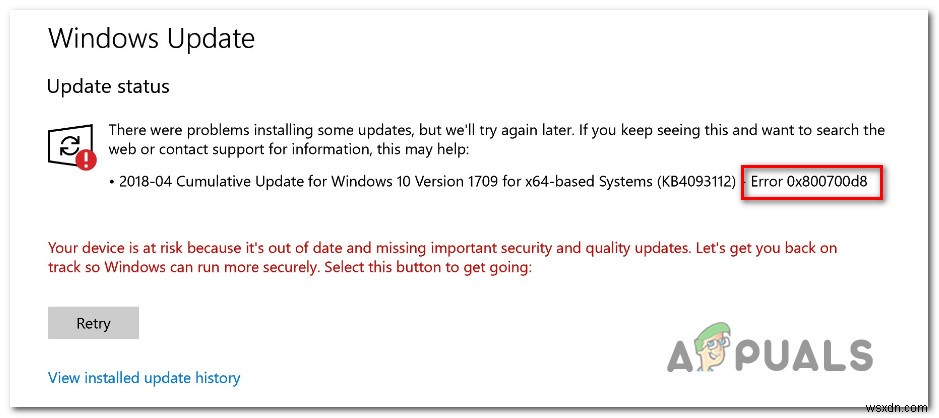 Windows 10 오류 코드 0x800700d8 완벽 해결 가이드