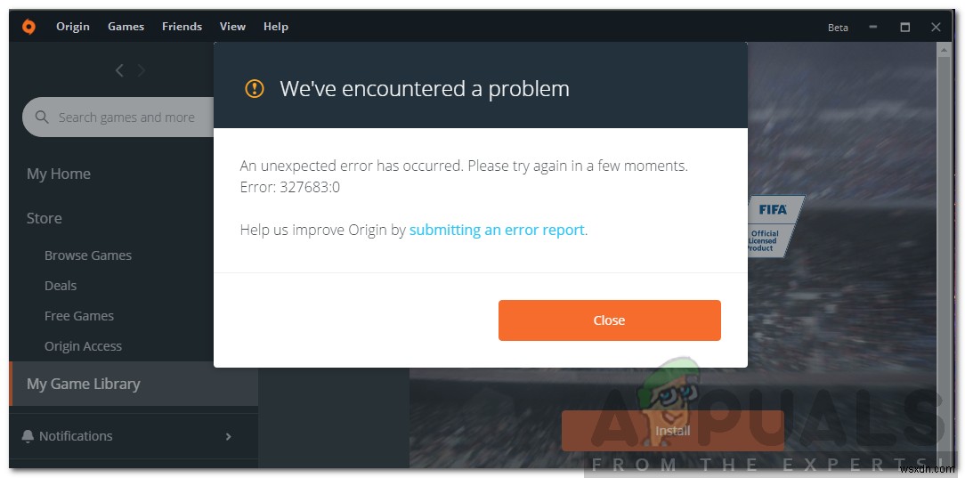Origin 오류 327683:0 해결 방법 총정리