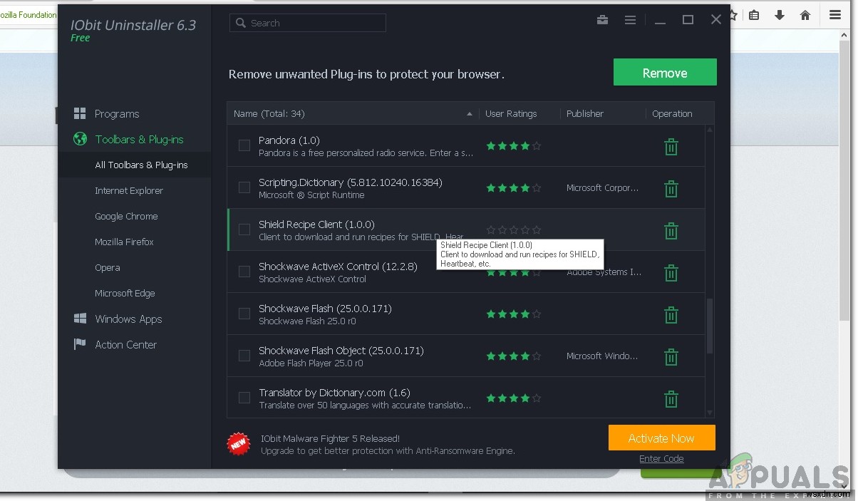 Firefox의 Shield Recipe Client란 무엇이며, 제거해도 될까?