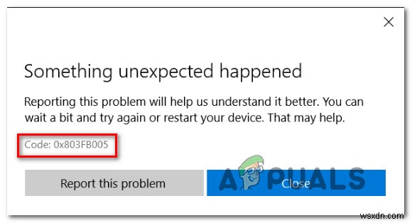 Windows 스토어 오류 코드 0x803FB005 해결 방법 총정리