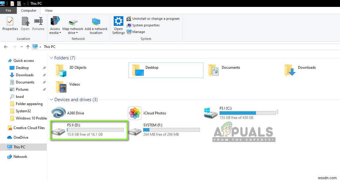 윈도우 10에 갑자기 나타나는 로컬 디스크 E 문제 해결 방법