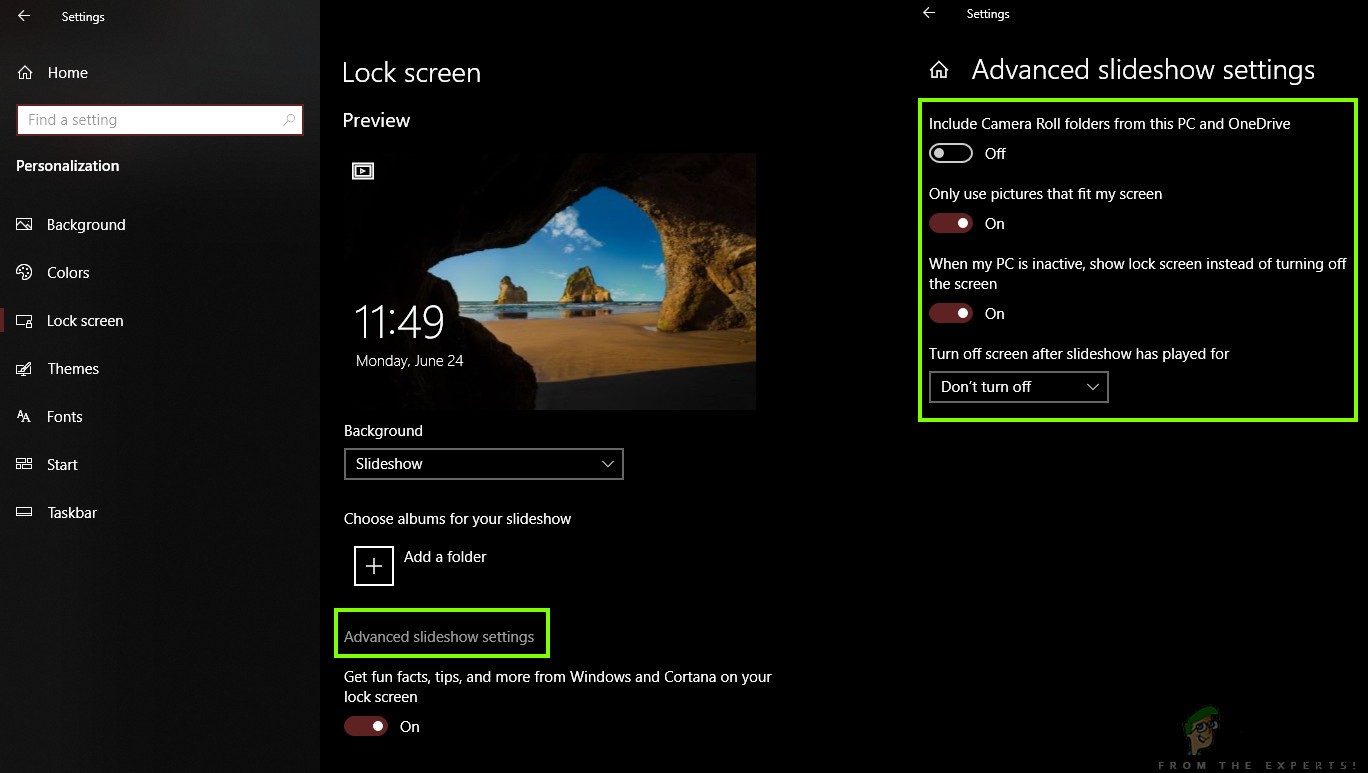 Windows 10 잠금 화면 이미지 개인화하는 방법 총정리