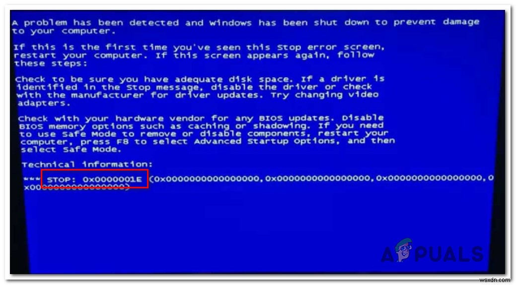 윈도우 BSOD 오류 코드 0x0000001E(KMODE_EXCEPTION_NOT_HANDLED) 완벽 해결 가이드