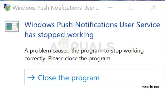  Windows 푸시 알림 사용자 서비스가 작동을 멈췄습니다  오류 해결 방법 5가지