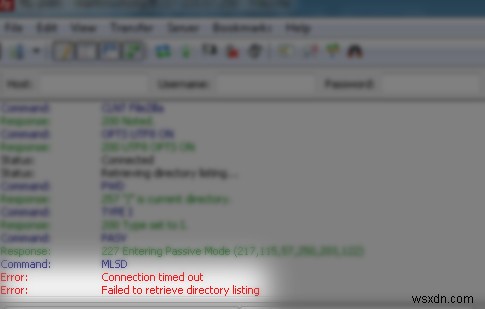 FileZilla ‘디렉토리 목록 검색 실패’ 오류 해결 방법 총정리