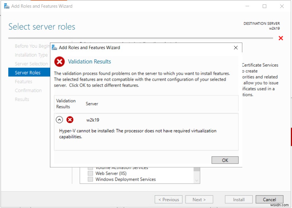 중첩 가상화로 가상 머신 안에서 Hyper-V를 실행하는 방법 (Windows Server 2019)