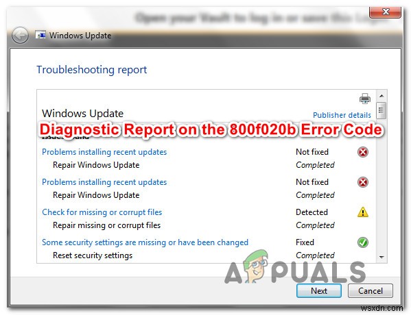 Windows 업데이트 설치 시 오류 코드 800f020b 해결 방법