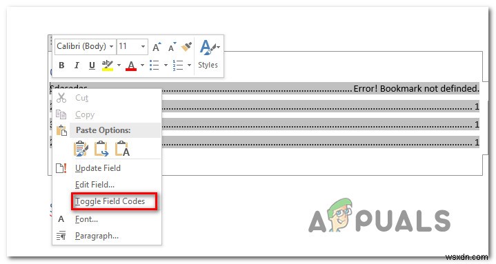 Word PDF 변환 시  오류! 책갈피가 정의되어 있지 않습니다  해결 방법