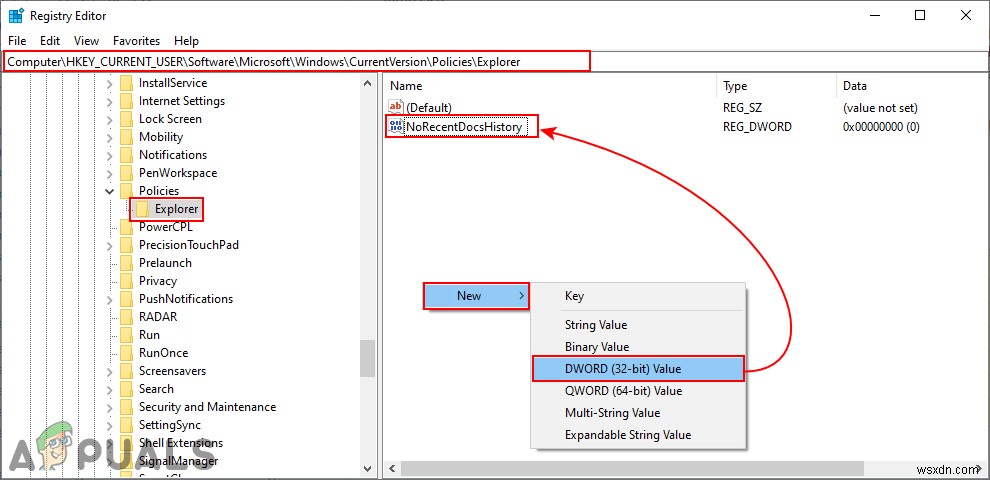 Windows 10에서 최근 파일 기록 비활성화하는 방법