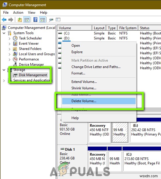 Windows에서 USB 드라이브 파티션 나누는 방법