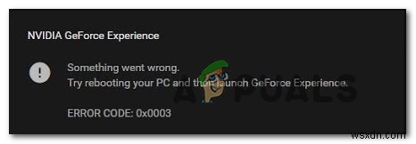 GeForce Experience 오류 코드 0x0003 완벽 해결 가이드