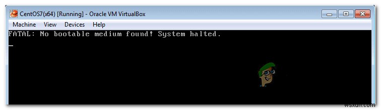 VirtualBox FATAL: No bootable medium found 오류 해결 방법