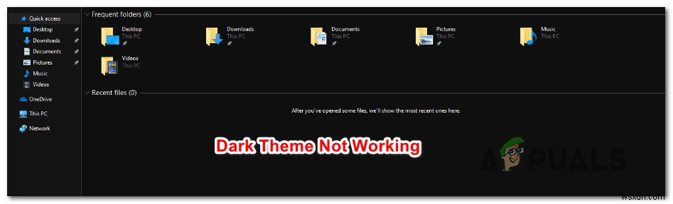 Windows 10 파일 탐색기 다크 테마가 작동하지 않을 때 해결하는 4가지 방법