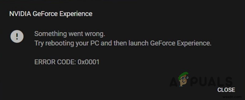 Windows에서 GeForce Experience 오류 코드 0x0001 해결하는 완벽 가이드