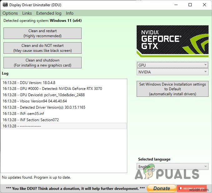 Windows에서 GeForce Experience 오류 코드 0x0001 해결하는 완벽 가이드