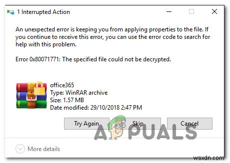 Windows 10 오류 0x80071771 완벽 해결 가이드 –  지정된 파일을 해독할 수 없습니다  오류 수정