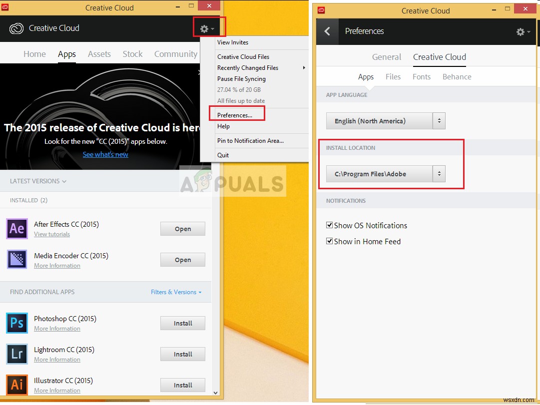 Adobe Media Encoder가 설치되지 않았습니다 오류 해결 방법