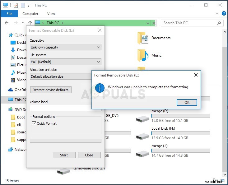 Windows에서 포맷을 완료할 수 없습니다 오류 해결 방법 3가지