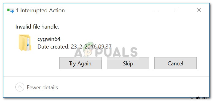 Windows 10 잘못된 파일 핸들 오류 해결 방법