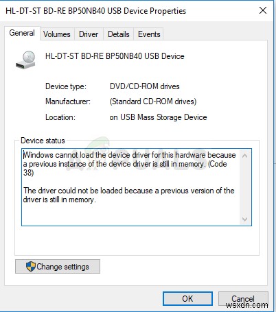 Windows 코드 38 오류 수정: 이전 장치 드라이버 인스턴스가 메모리에 남아 있어 드라이버를 로드할 수 없습니다 해결 방법