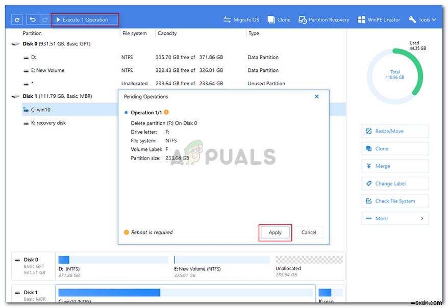 Windows 10에서 파티션 삭제가 안 될 때 해결 방법 ( 볼륨 삭제 옵션 비활성화 문제)